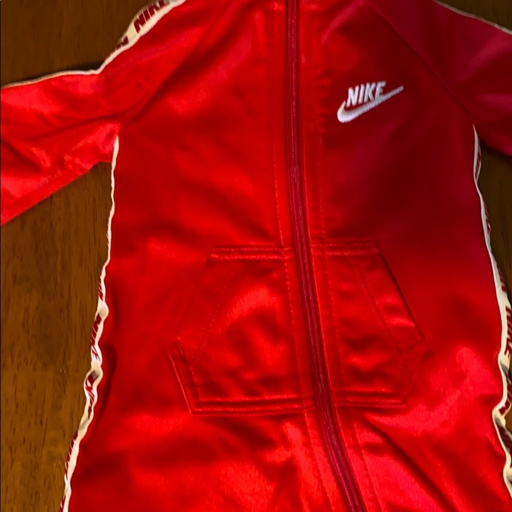 Red Nike zip up